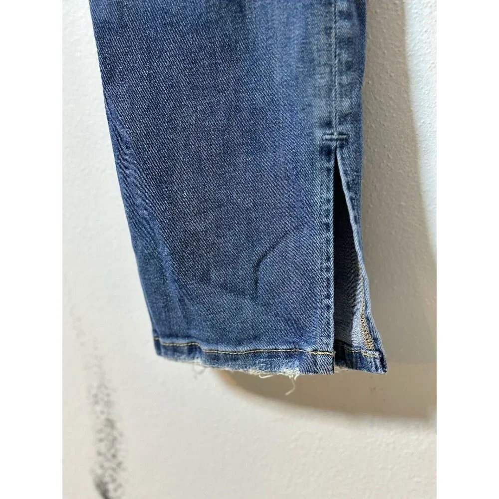 Flying Monkey Jeans Size 26 Slit Ankle Dark Stretch Denim Women’s Y3013 Slim Leg